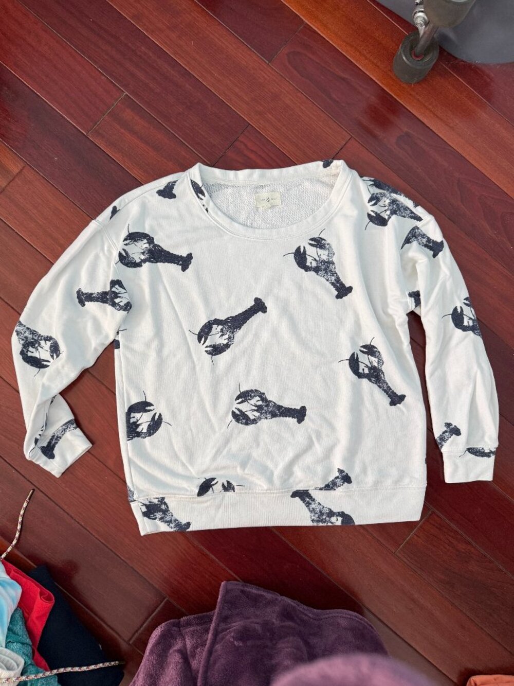 LOFT LOU & GREY LOUNGE SWEATSHIRT, SIZE SMALL